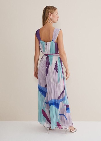 Phase Eight Rhona Abstract Wide Leg Jumpsuit Multicolor Canada | IDXWUA-905